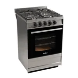 Cocina a gas 56 cm 4 hornallas acero inoxidable 5818