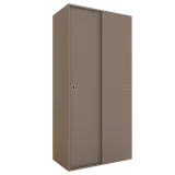 Placard Eco 2 puertas corredizas con 1 cajón MDP gris