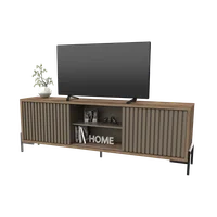 Rack de TV 65" roble davos y gris arcilla