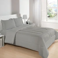 Acolchado Bom Sono 2 plazas 190 x 230 cm gris