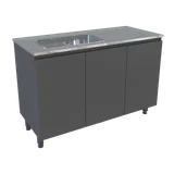 Bajo mesada 120 cm Lux Gris sombra