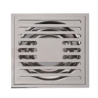 Rejilla acero inoxidable 15 x 15 cm plateada