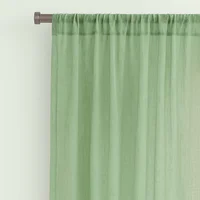 Pack de 2 cortinas de tela para cocina 120 x 140 cm verde menta