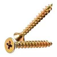 Tornillo Fix fresado dorado 3.5 x 16 100 uds.