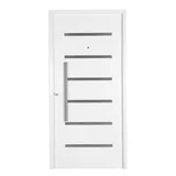 Puerta de exterior chapa Verona con apliques 80 x 205 x 4.8 cm derecha
