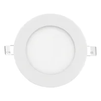 Panel LED de embutir redondo 6W Luz cálida