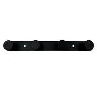 Perchero de pared de metal 4 ganchos