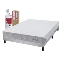 Sommier y colchón Zafiro Express Light 2 plazas de espuma 140 x 190 x 43 cm en caja