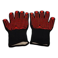 Guantes alta temperatura negro y rojo