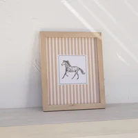 Cuadro rayado Hourse 25 x 30 cm