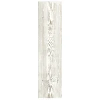 Porcelanato maderado Encino blanco satinado 20 x 80 cm