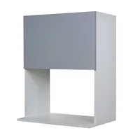 Alacena porta microondas 60 x 77.5 cm Potenza 1 puerta gris perla