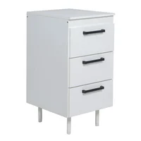 Bajo cajonero 3 cajones Turin blanco 84 x 40 x 50 cm