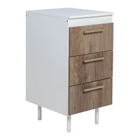 Bajo cajonero 3 cajones Turin nebraska gris 84 x 40 x 50 cm