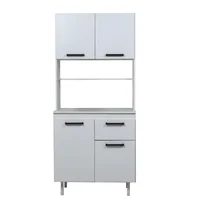 Kit de cocina 4 puertas 1 cajón Compac Turin blanco 181 x 80 x 50 cm