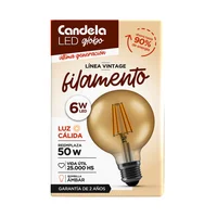 Lámpara LED filamento G95 globo 6 W E27