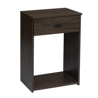 Mesa de luz Piu con 1 cajón café