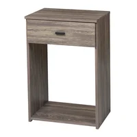 Mesa de luz Piu con 1 cajón mocha