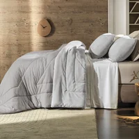 Acolchado Blend Malla 2 plazas 220 x 240 cm gris
