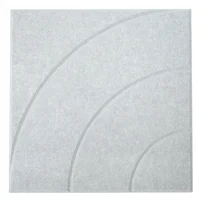 Panel autoadhesivo Curve grey 30 x 30 cm