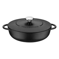 Arrocera Trento con tapa 28 cm negro