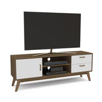 Rack de TV Nórdico Zimmër 60" blanco y castaño