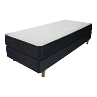 Colchón y sommier R22 de espuma 1 plaza 80 x 190 x 52 cm