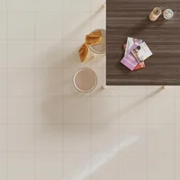 Porcelanato pulido marmolado Soluble beige brillante 60 x 60 cm