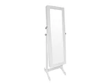 Espejo de pie joyero 41 x 150 x 9 cm plateado