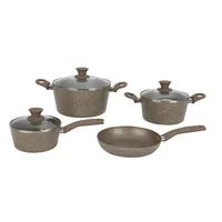 Batería de cocina antiadherente 7 pzas.