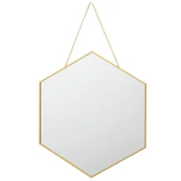 Espejo hexagonal 39 x 45 cm