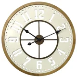 Reloj de pared 59 cm dorado y blanco