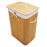 Cesto de ropa Bambú bambú para baño natural 60 x 30 cm