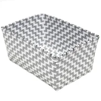 Cesto de ropa para baño gris 15 x 23 cm