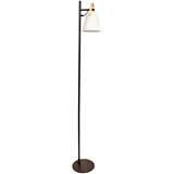 Lámpara de pie Weir 1 luz E27 negro y beige