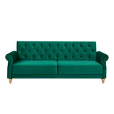 Sofá cama New York 3 cuerpos verde