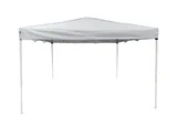 Gazebo plegable de acero 3 x 3 m blanco
