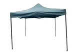 Gazebo plegable de acero 3 x 3 m verde