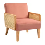 Sillón individual Pahadron rosa