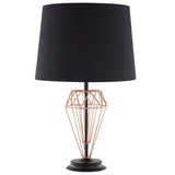 Lámpara de mesa Meppel negra 1 luz E27