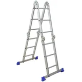 Escalera articulada 3.19 m aluminio 150 kg