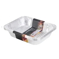 Set de 5 bandejas de aluminio para parrilla