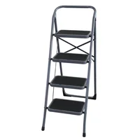 Escalera tijera 4 peldaños 1.33 m acero 150 kg