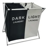 Cesto de ropa para baño blanco y negro 106 Lts. 60 x 60 cm