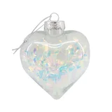 Adorno navideño Corazón colgante 8 cm