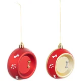 Set de 2 adornos navideños Bowl mascota colgantes