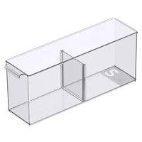 Organizador 2 divisiones ajustable 10.2 x 37 x 15 cm