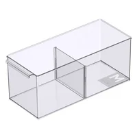 Organizador 2 divisiones ajustable 15.2 x 37.1 x 15 cm