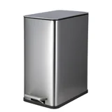 Cesto de basura a pedal 10 L de acero inoxidable