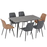 Juego de comedor Smart mesa rectangular y 6 sillas